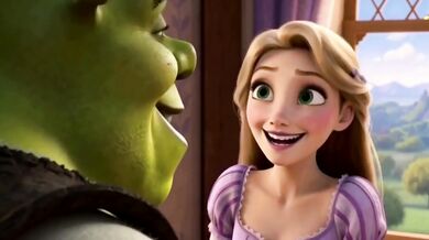 Shrek x Rapunzel First Time Blowjob Done Raw Cartoon Sex