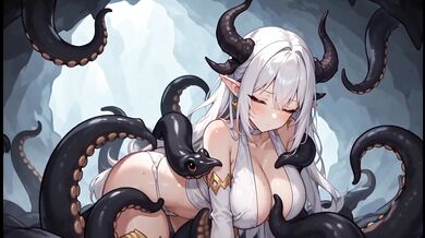 Lost in Alien Cave Tentacle Fun Destroyed by Sci Fi Fantasy Sex Gushing Choked Creampie