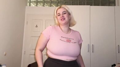 Blonde BBW Big Tits Stepsis Both Holes Anal Squirt Creampied