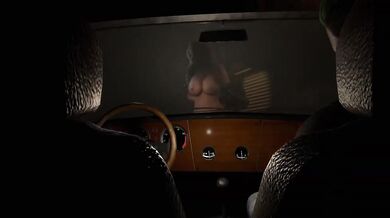 Blonde MILF BBC Cuckold Creampie Destroyed Next to Husband in Car