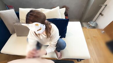 Japanese MILF Wife Destroyed By Handjob Cumming All Over Jeans
