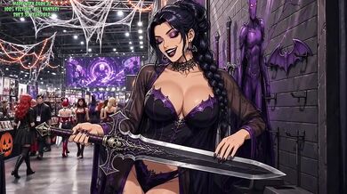 Halloween Cosplay Cartoon Horny Girl Perfect Ass Destroyed By Grok AI Animation