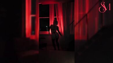 SophiaMayy Destroyed in Amsterdam Red Light District Stripper VIP Room Solo Tease
