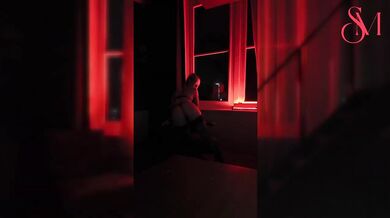 SophiaMayy Destroyed in Amsterdam Red Light District Stripper VIP Room Solo Tease