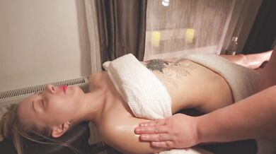 Sloppy Deepthroat Massage Blowjob Cheating Oil Massage Cum In Mouth Destroyed