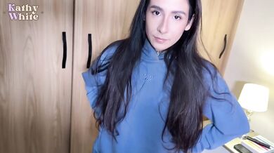 Latina Best Friend Destroyed My Gym Hoodie Lingerie Gushing Cum