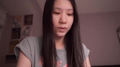 Cute Asian Girl Waiting Destroyed By Stuttering Choked ASMR Fetish