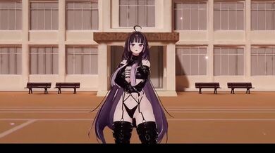 Thicc Elf Vtuber Naked Strip Dance to ABCD Hentai MMD