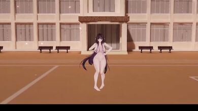 Thicc Elf Vtuber Naked Strip Dance to ABCD Hentai MMD