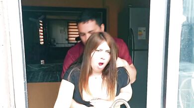 Horny Stepsister Destroyed By Rough Sex In The Kitchen