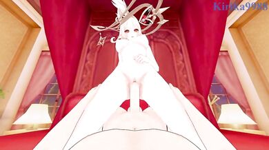 Genshin Impact Alice Destroyed Gushing Cumshot 3D Hentai