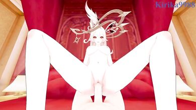 Genshin Impact Alice Destroyed Gushing Cumshot 3D Hentai