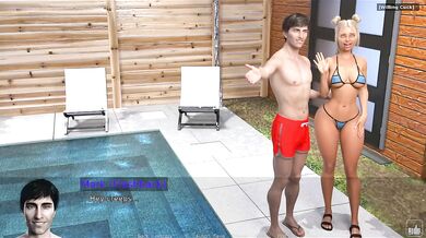 Blonde Slut Destroyed Her Boyfriend By Pool Telling Cuckold Tales Of His Friends