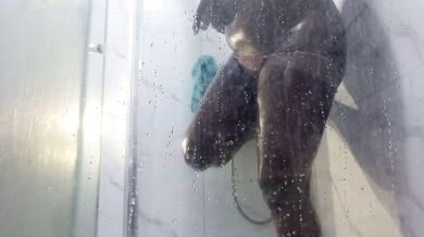 Amateur Shower Session Destroyed With elephanttrunk888