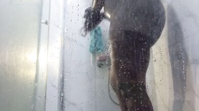 Amateur Shower Session Destroyed With elephanttrunk888