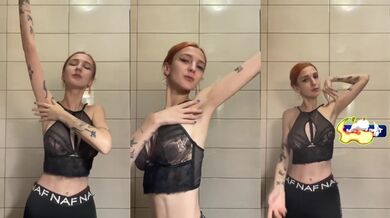 Sexy Fitness Milf With Big Natural Tits And Huge Armpit Fetish Pussy Tease