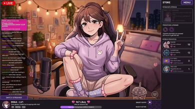 Goth Streamer Girl Destroyed By Gaming Hentai Clicker For Anal Masterbation HD Porn Masturbation