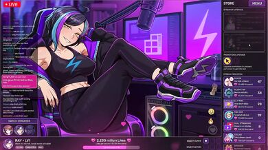 Goth Streamer Girl Destroyed By Gaming Hentai Clicker For Anal Masterbation HD Porn Masturbation