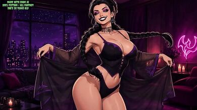 Halloween Costume Sexy Dance Extreme Horny Girl Solo Animated Babe Big Ass