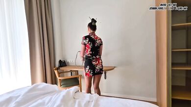 Asian Hotel Slut Destroyed My Ass With Hard Riding Creampie