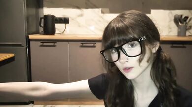 I asked the geek girl with glasses to help with math but instead fucked her hard on the table gonzo amateur blowjob cum in mouth standing doggystyle hot russian brunette