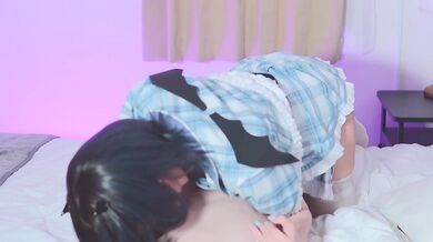 Cute Cosplay Amateure Shemale Destroyed by Small Devil Gushing