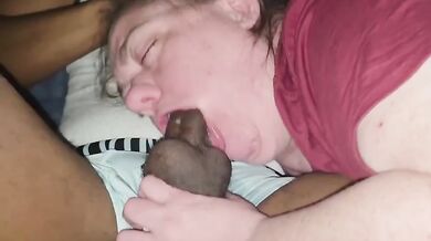 Sloppy Deepthroat Throatpie Destroyed Gushing Cum in Throat Amateur Blowjob