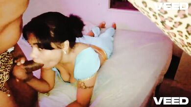 Aladdin Jasmin Halloween Cosplay Blowjob House Party Amateur Couple