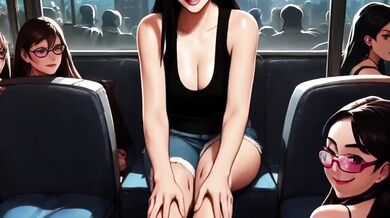 Pretty Girl On The Train Asks For A Footrub And It Leads To Gushing Cum Dripping Footjob Destruction