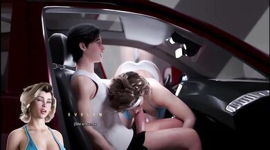 Stepmom Cock Destroyed Stepson Car Blowjob Swallow Caught Public Hentai MILF Big Tits