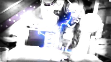 Steampunk Time Traveler Strip Tease and Toilet Sex Fuck POV