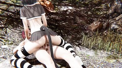 Feline Feast Destroyed Gushing Asian Cosplay Hentai
