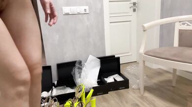 Blonde Wife milf solo female fetish toys anal