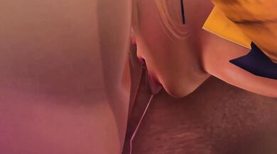 Meet My Streamer Girl Punk Bimbo Model Eats Pink Pussy Fishnet Stockings Honey Select 2 3D Animation Lesbian Cunnilingus