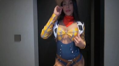 La Met Her At A Halloween Costume Party And Now She Wants To Surprise Me With Cowgirl And Reverse Doggy POV