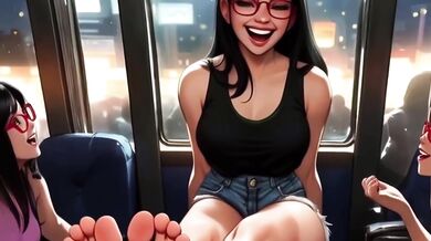 Lin Is The Most Beautiful Girl To Ever Give You A Footjob In Public