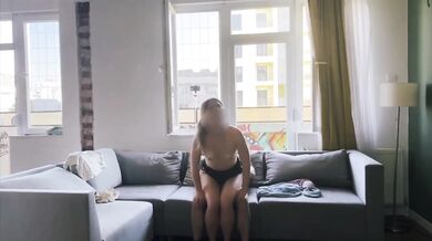 Exhibitionist Wife Turns Window Fuck Into Loud Cowgirl Cum Drip Destroying Public Audience With Hard Rough British Blonde Amateur MILF