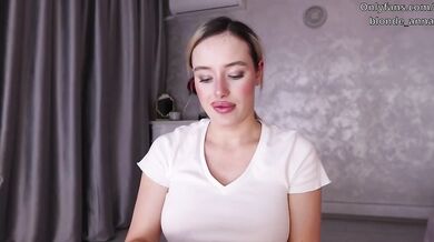 Blonde Haul Destroyed Gushing Choked Solo Female POV Big Tits