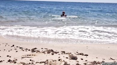Beach Couple Compilation Destroyed By Big Cock Gushing Choked Blowjob And Handjob Pussy Play