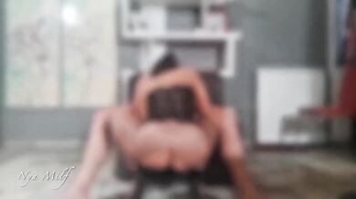 Goddess Nya Milf Dominating Italian Venice Man in High Heels Bondage Handjob