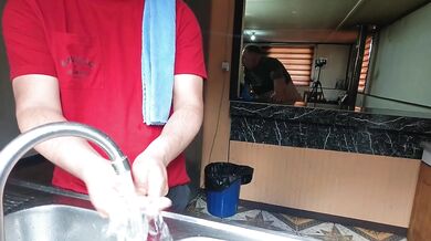 Kitchen Amateur Cuckold Humiliation Taboo Unfaithful Wife Fucks Friend With Big Ass