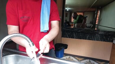 Kitchen Amateur Cuckold Humiliation Taboo Unfaithful Wife Fucks Friend With Big Ass