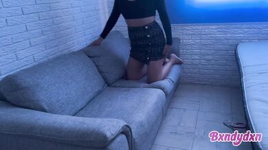 Big Ass Latina Destroyed Gushing Choked On Sofa Afternoon POV