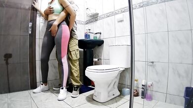 Mistress Gets Intimate In Bathroom With Side Chick After Workout