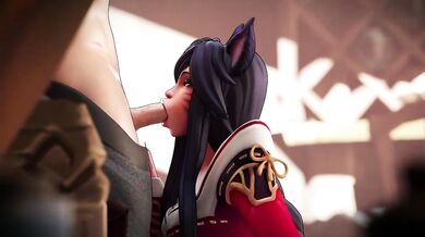 Ahri Blowjob Missionary Sex Creampie League Of Legends HD Animation