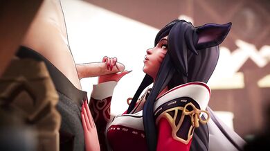 Ahri Blowjob Missionary Sex Creampie League Of Legends HD Animation