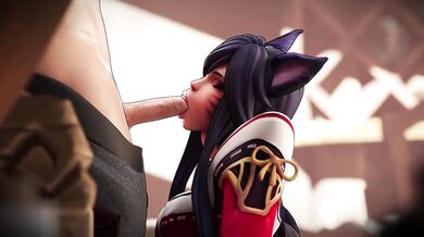 Ahri Blowjob Missionary Sex Creampie League Of Legends HD Animation