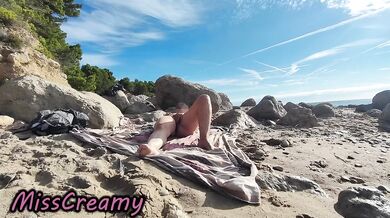 Spain Nude Beach Voyeur Wife Destroyed Gushing Outdoor Cumshot