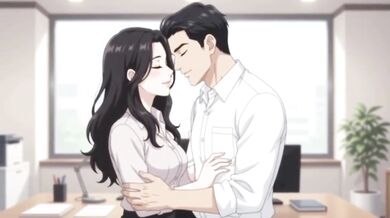 Boss fucks hot secretary with big tits and ass for promotion in office
