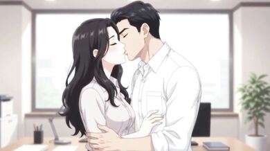 Boss fucks hot secretary with big tits and ass for promotion in office